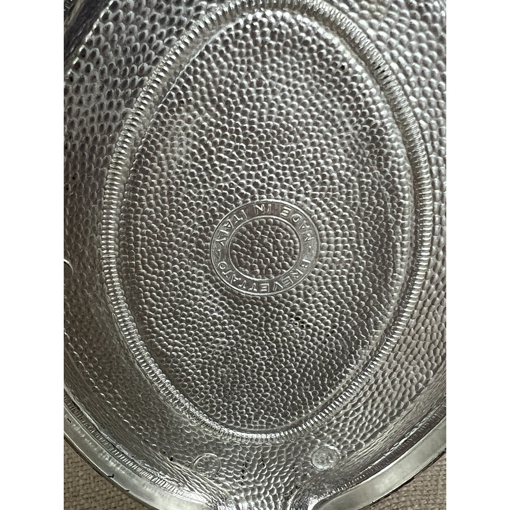 Vintage Italian Crystal Sugar Bowl Silver Plate Hearts Made in Italy Candy‎ Dish - Picture 8 of 11
